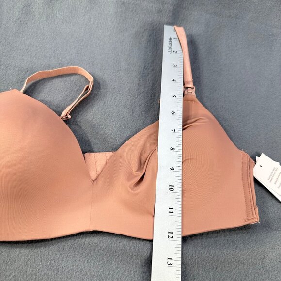Auden Women's Size 38C Nursing Bra Lightly Lined Wireless 2 Way Straps Mauve New - Picture 11 of 14